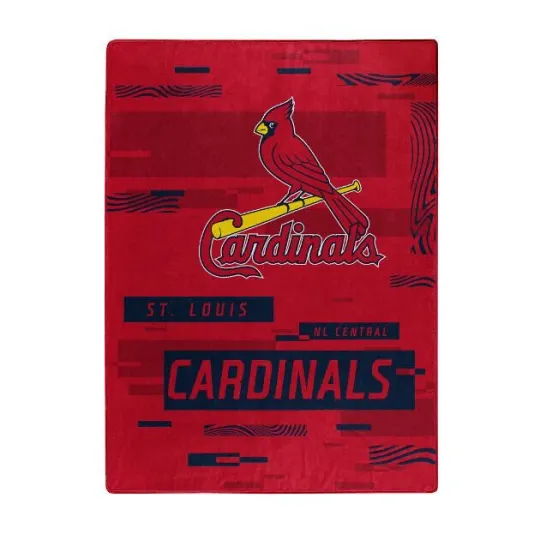 Discover St Louis Cardinals MLB 60" x 80" Plush Throw Blanket, Soft & Warm