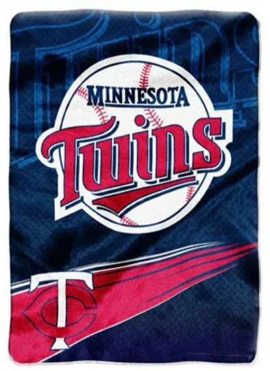 Discover Minnesota Twins MLB 60" x 80" Plush Throw Blanket, Soft & Warm