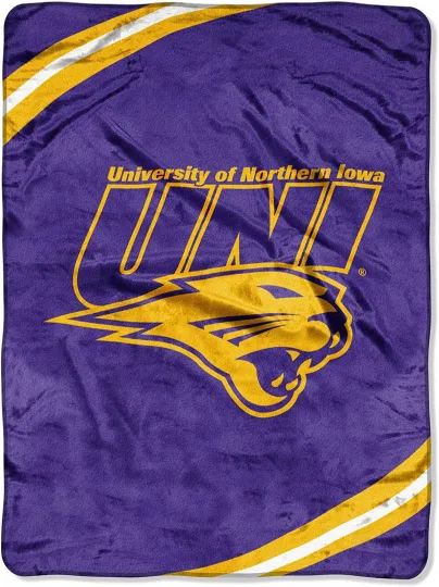 Discover Northern Iowa Panthers Plush Blanket, 60”x80” - Warm & Soft NCAA BLANKET
