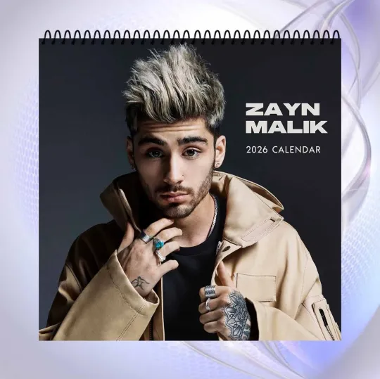 Discover Zayn Malik 2026 Wall Calendar, Stylish Pop Star Collectible Fan Gift