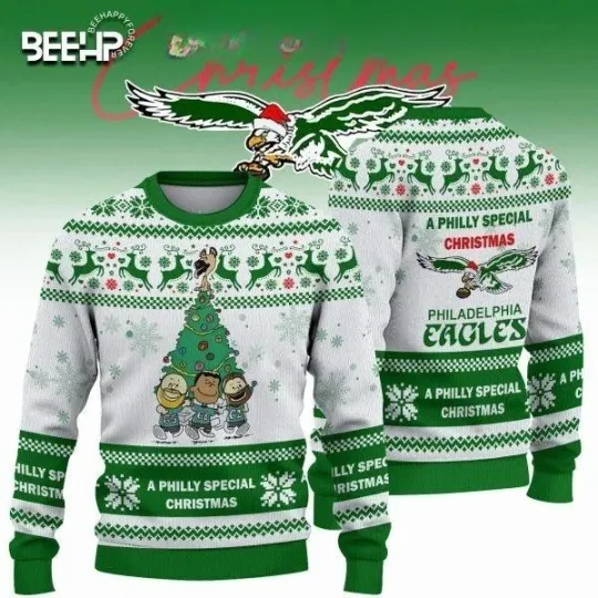 Discover Eagles Merry A Philly Christmas Ugly Sweater