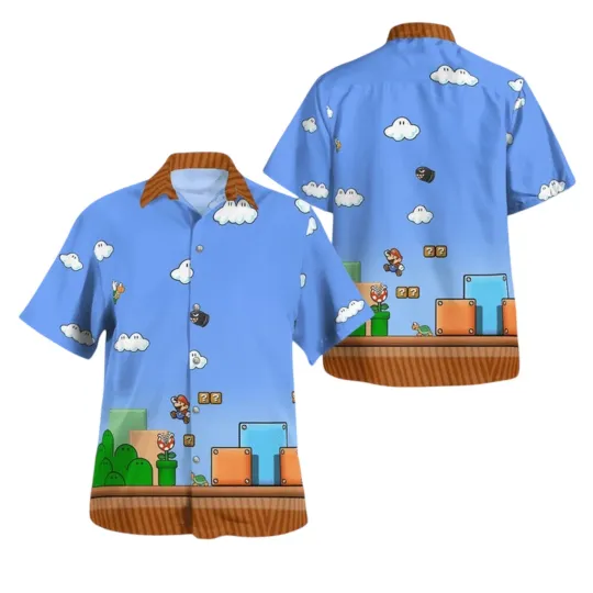 Discover Super Mario Game Summer Hawaiian Shirt