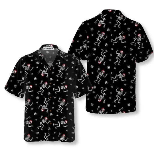 Discover Christmas Skeleton Hawaiian Shirt for Men and Women