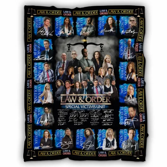Discover Law & Order Blanket, Law And Order Special Victims Unit Fleece, Sherpa Blanket