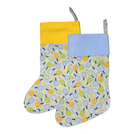 Discover Pickle Ball Christmas Stockings, Sports, Christmas Decor, Holiday, Washable