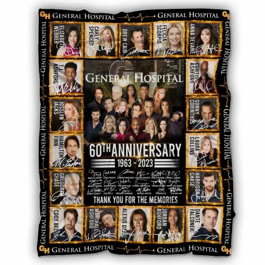 Discover General Hospital Blankets, General Hospital 60th Anniversary Fleece Blanket