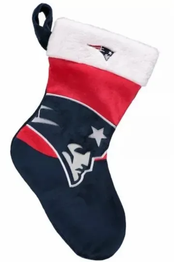 Discover football New England Holiday Christmas Stocking-Big Logo