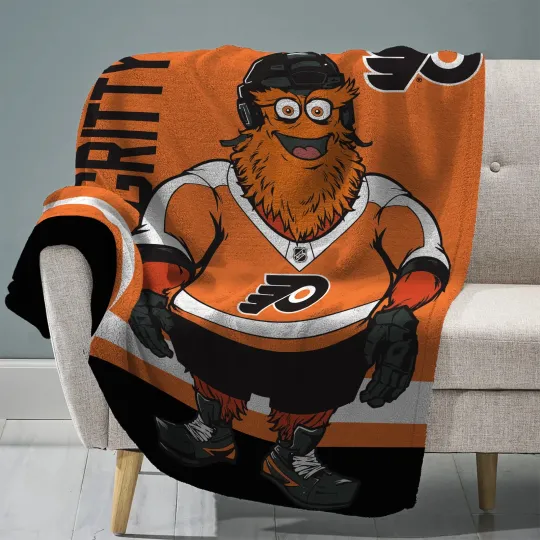 Discover Sleep Squad Philadelphia Flyers Gritty Fleece Blanket