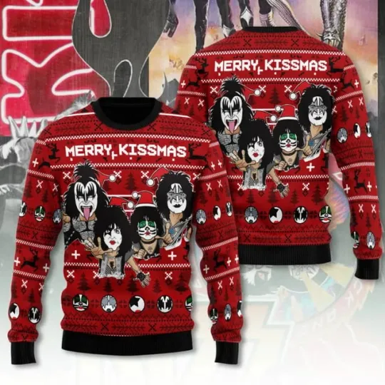 Discover Vintage Rock Style Ugly Christmas Sweater –