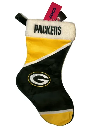 Discover football Green Bay Holiday Christmas Stocking