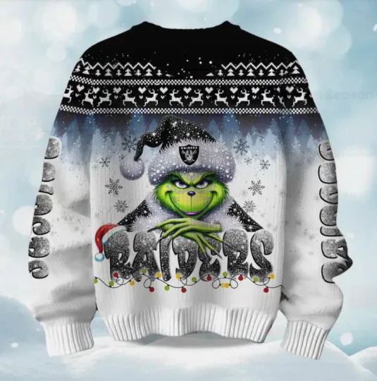 2025 Raiders The funny character Season Christmas Ugly Sweater