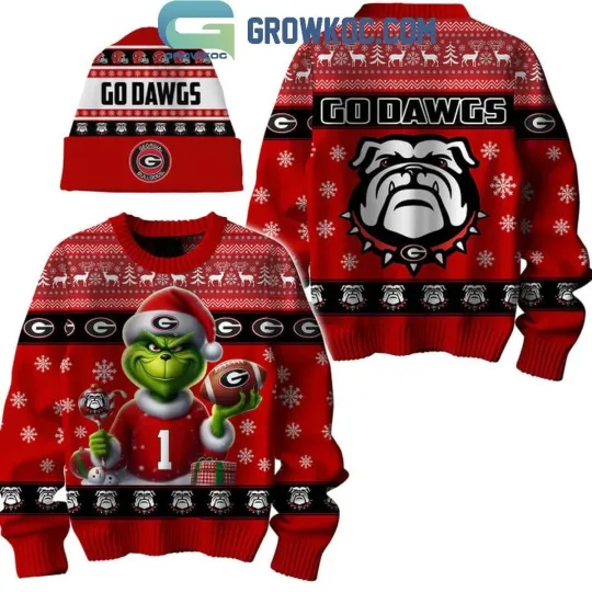 Discover Georgia funny character Go Dawgs Bulldogs Football Team Ugly Christmas Sweater