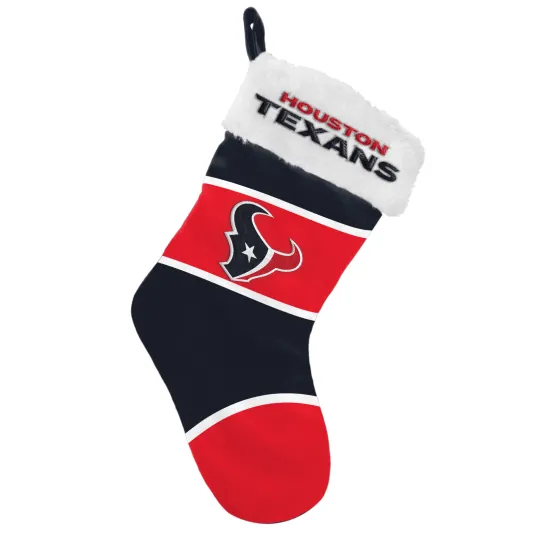 Discover Houston Texans football Colorblock Christmas Stocking