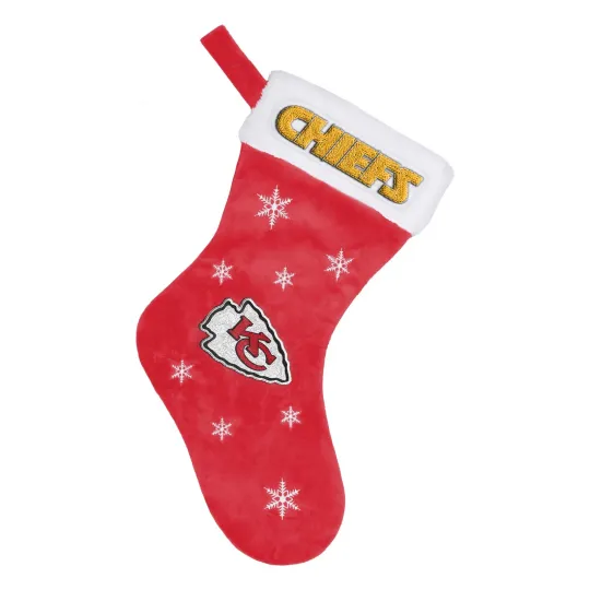 Discover Kansas City Chiefs football Snowflake Christmas Stocking