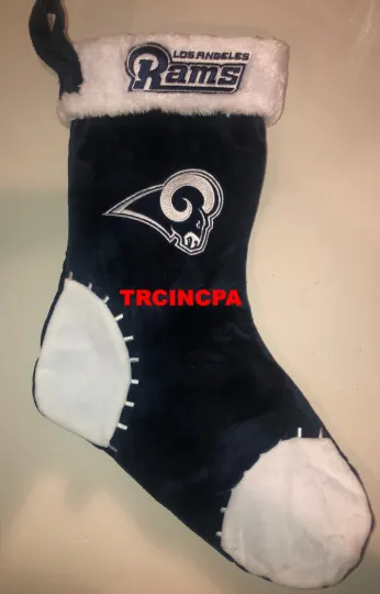 Discover Los Angeles Rams football Basic Christmas Stocking