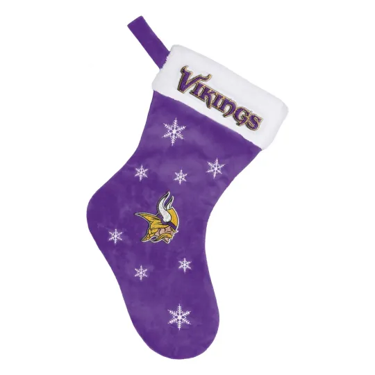 Discover Minnesota Vikings football Snowflake Christmas Stocking