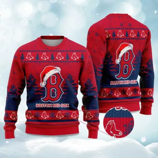 Discover 2025 Red Sox Snowflakes Christmas Ugly Sweater - Christmas Gift For Men, Women