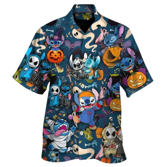 Discover Stitch Cosplay Hawaiian Shirt For Mens