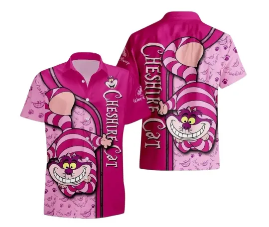 Discover Cheshire Cat Hawaiian Button Down Shirt