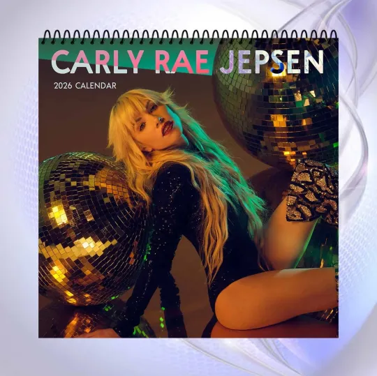 Discover Carly Rae Jepsen 2026 Calendar Sparkling Disco Glam Wall Art
