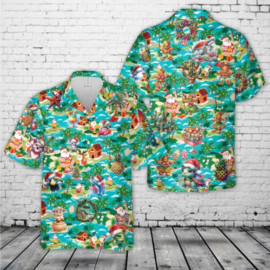 Discover Santa Christmas Hawaiian Shirt