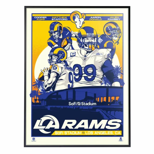 Discover Phenom Gallery Los Angeles Rams Player '21 Star Players Poster