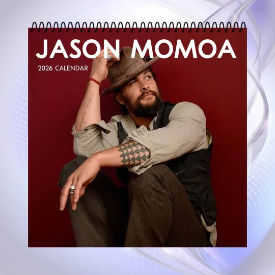 Jason Momoa 2026 Wall Calendar - Celebrity Monthly Planner