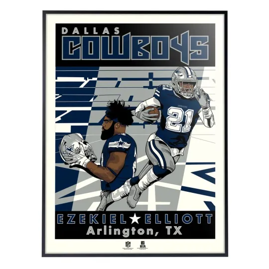 Discover Phenom Gallery Dallas Cowboys Ezekiel Elliott Poster