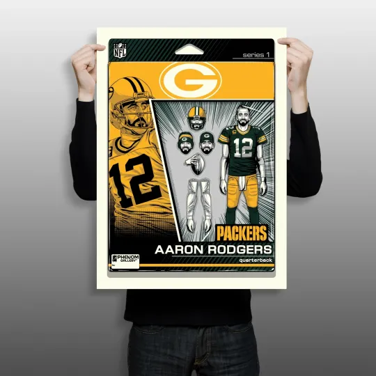 Green Bay Packers Aaron Rodgers Action Poster