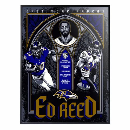 Phenom Gallery Baltimore Ravens Ed Reed Poster