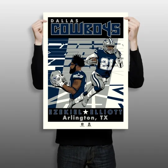 Discover Dallas Cowboys Ezekiel Elliott Poster