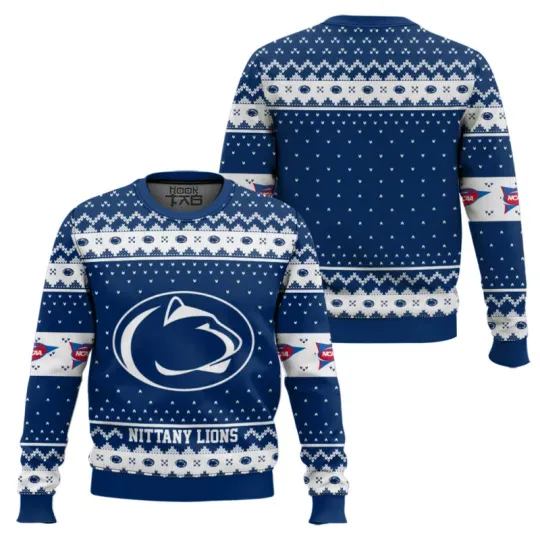 Discover Penn State Nittany Lion Ugly Christmas Sweater Holiday Gift