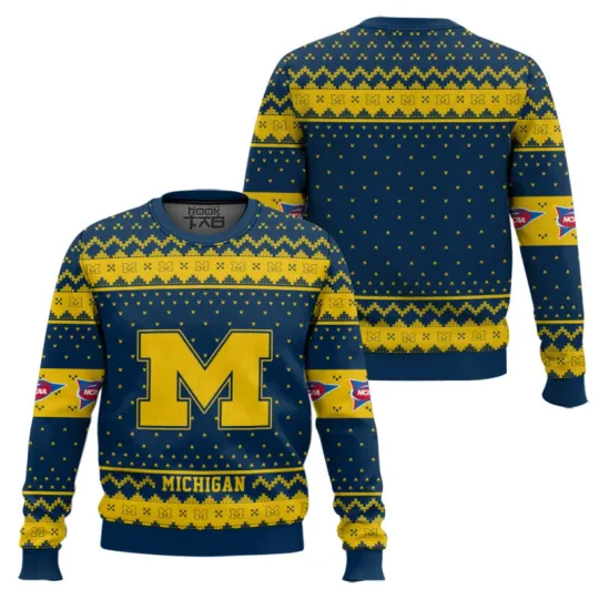 Michigan Wolverine Ugly Christmas Sweater