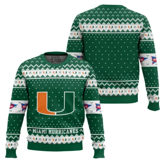 Miami Hurricane Ugly Christmas Sweater
