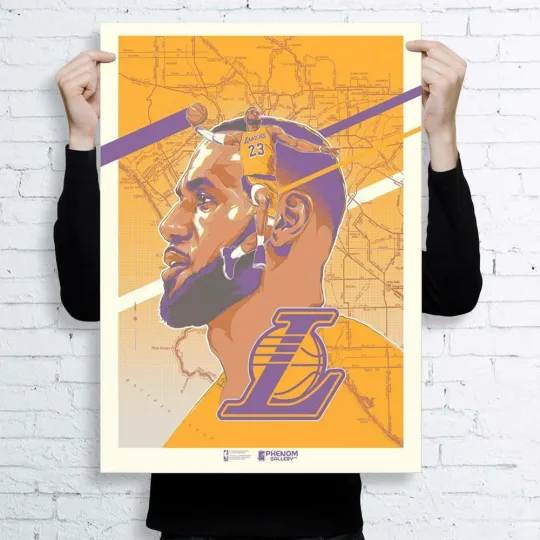 Los Angeles Lakers LeBron James Limited Edition Poster