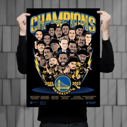 Phenom Gallery Golden State Warriors 2022 NBA Championship Poster