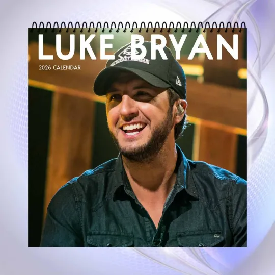 Discover Luke Bryan 2026 Calendar, Country Music Star, Rustic Farmhouse Wall Decor