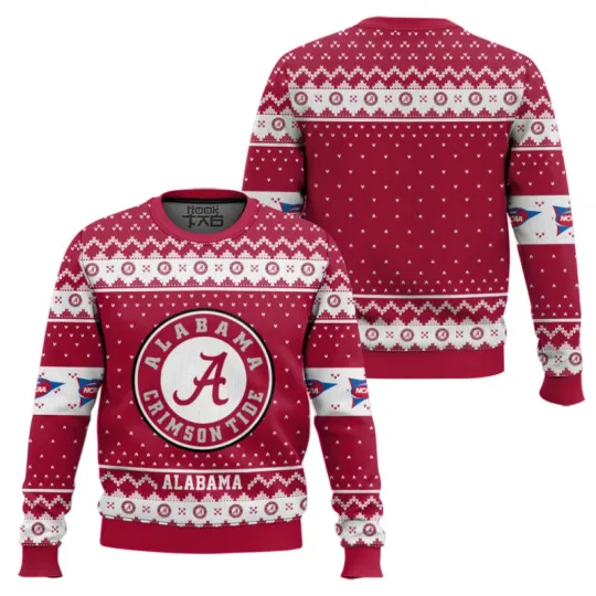 Discover Albm Crimson.Tide Ugly Christmas Sweater Unisex Holiday Gift