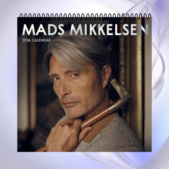 Discover Mads Mikkelsen 2026 Wall Calendar Actor Fan Poster Movie Star Room Decor