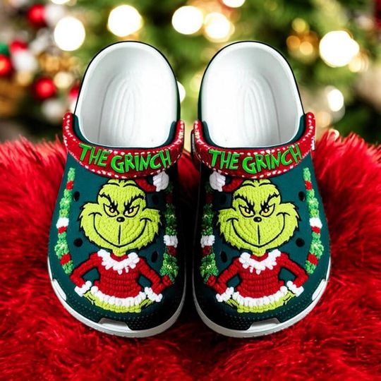 funny character Inspired With Great Smile In Christmas Hole Clogs, Cartoon Fan Foam Sandals, Breathable Shoes, Black Friday & Xmas 2025 Gift for Kids