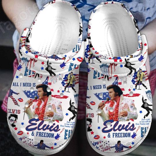 Rock Music Inspired Foam Clogs, Vintage Gold Pattern, Lightweight Hole Slip-Ons, Teens, Casual Indoor Play, Holiday Gift Christmas