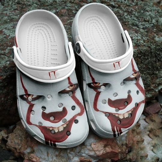 Pennywise Inspired Hole Clogs, Horror Movie Fan Foam Sandals, Breathable Shoes, Black Friday & Xmas 2025 Gift for Teens