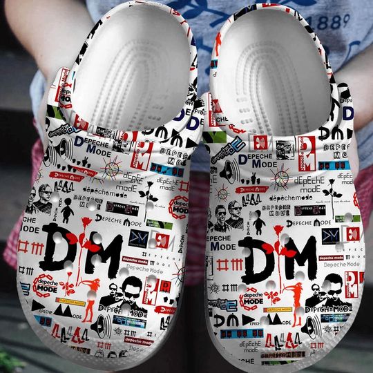Discover Depeche Mode Inspired Hole Clogs, Music Fan Foam Sandals, Breathable Shoes, Black Friday & Xmas 2025 Gift for Teens