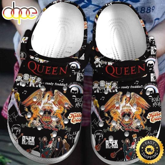 Discover Queen Band Inspired Hole Clogs, Music Fan Foam Sandals, Breathable Shoes, Black Friday & Xmas 2025 Gift for Adults