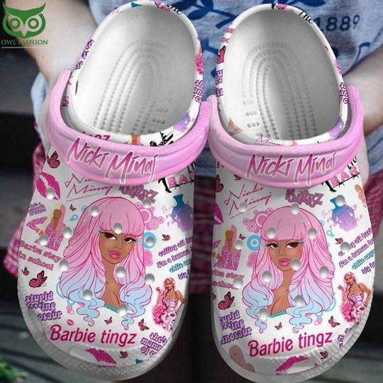 Nicki Minaj Inspired Hole Clogs, Music Fan Foam Sandals, Breathable Shoes, Black Friday & Xmas 2025 Gift for Girls