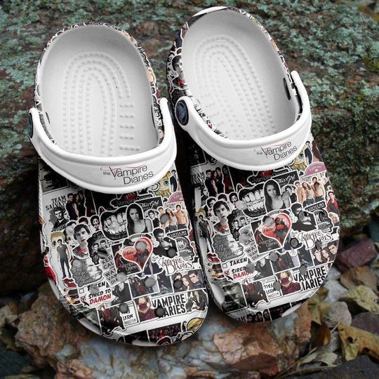 The Vampire Diaries Inspired Hole Clogs, TV Show Fan Foam Sandals, Breathable Shoes, Black Friday & Xmas 2025 Gift for Teens
