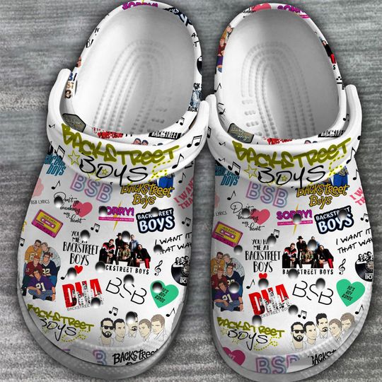 90s Pop Nostalgia Inspired Hole Clogs, Music Fan Foam Sandals, Breathable Shoes, Black Friday & Xmas 2025 Gift for Teens