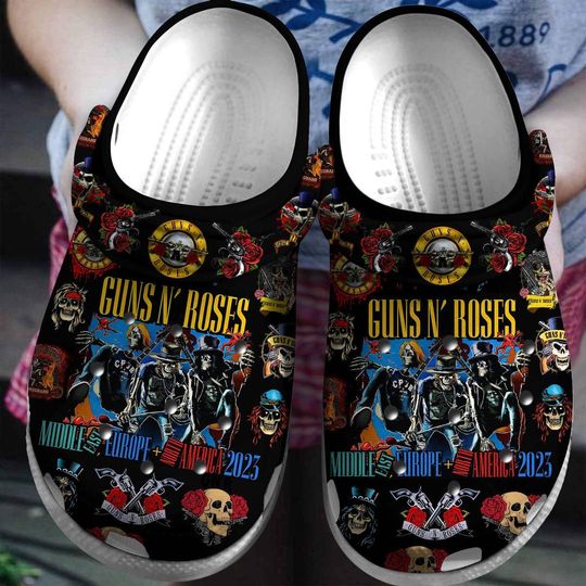 Rock Band Inspired Black Hole Clogs, Music Fan Foam Sandals, Breathable Shoes, Black Friday & Xmas 2025 Gift for Teens