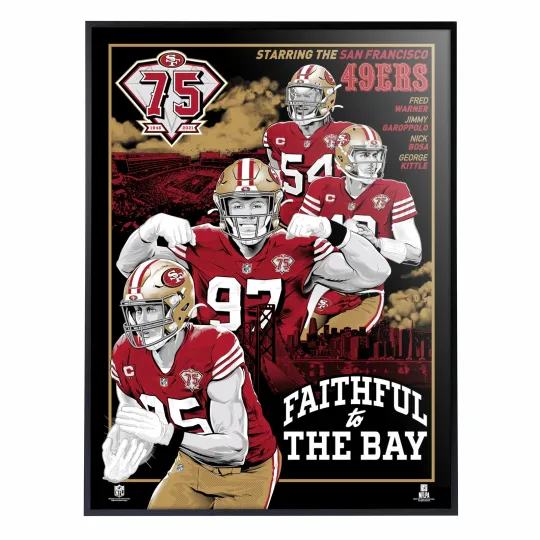 Phenom Gallery San Francisco 49ers 75th Anniversary Poster