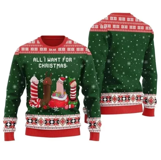 Discover Naughty Dick Men’s Ugly Christmas Sweater